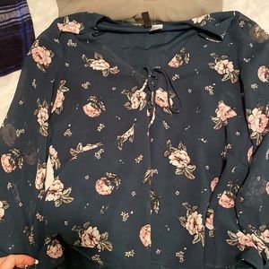 h&m green business shirt